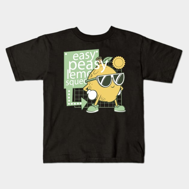 Lemon Cool: Easy Peasy Style with a Citrus Twist! Kids T-Shirt by Life2LiveDesign